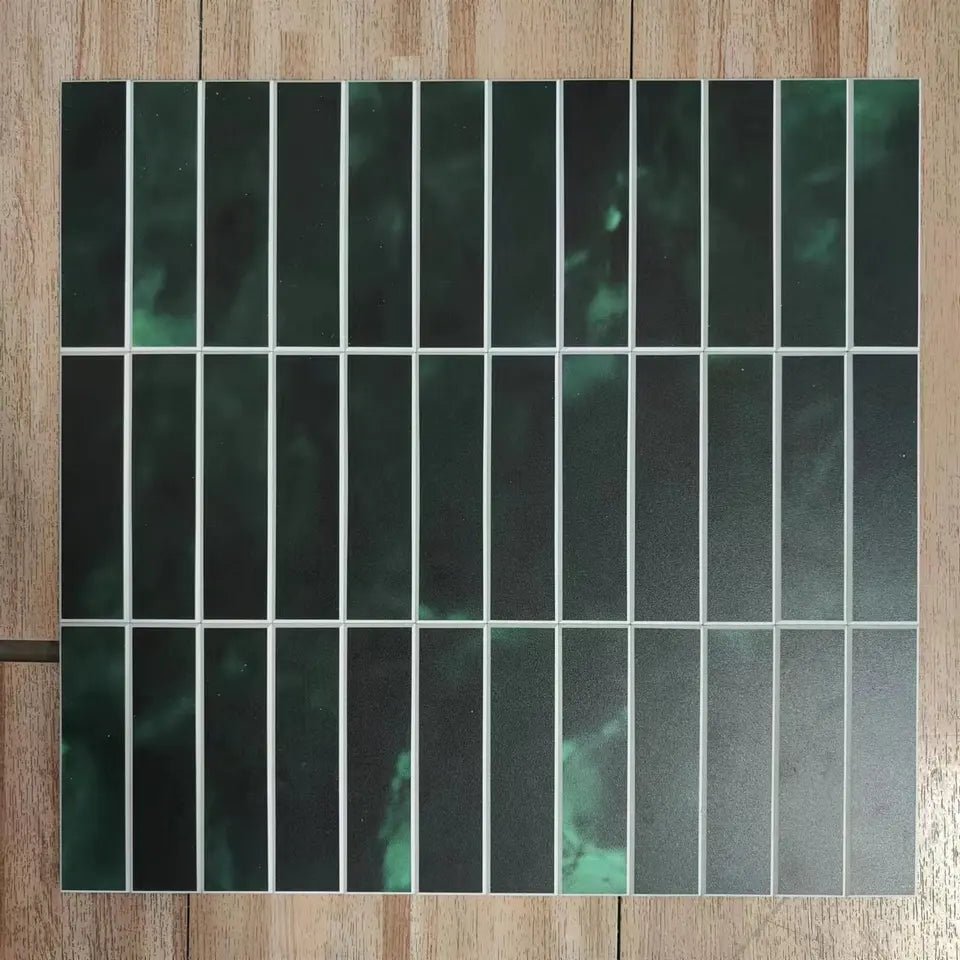 Kit Kat Stick on Composite Tile - Green Marble - Stick on Tiles AustraliaStick on Tiles Australia