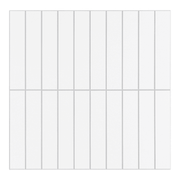 Kit Kat Stick on Composite Tile - Matte White