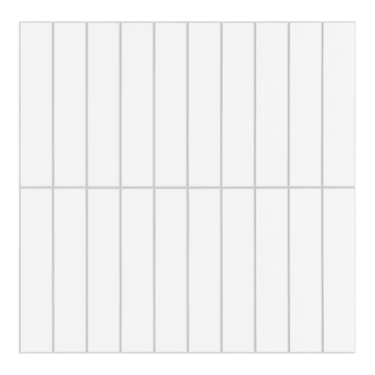 Kit Kat Stick on Composite Tile - Matte White