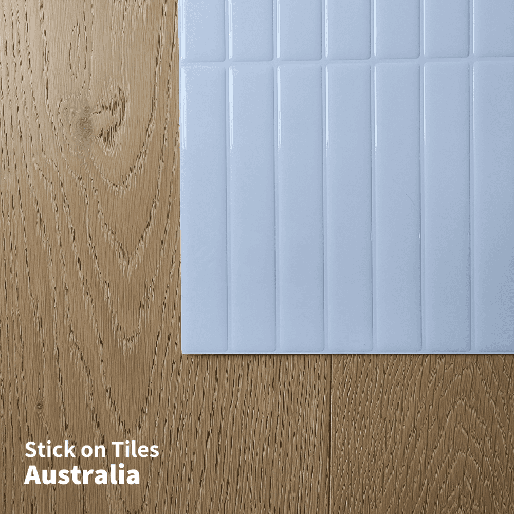 Kit Kat Stick on Tile - All White - Stick on Tiles AustraliaStick on Tiles Australia