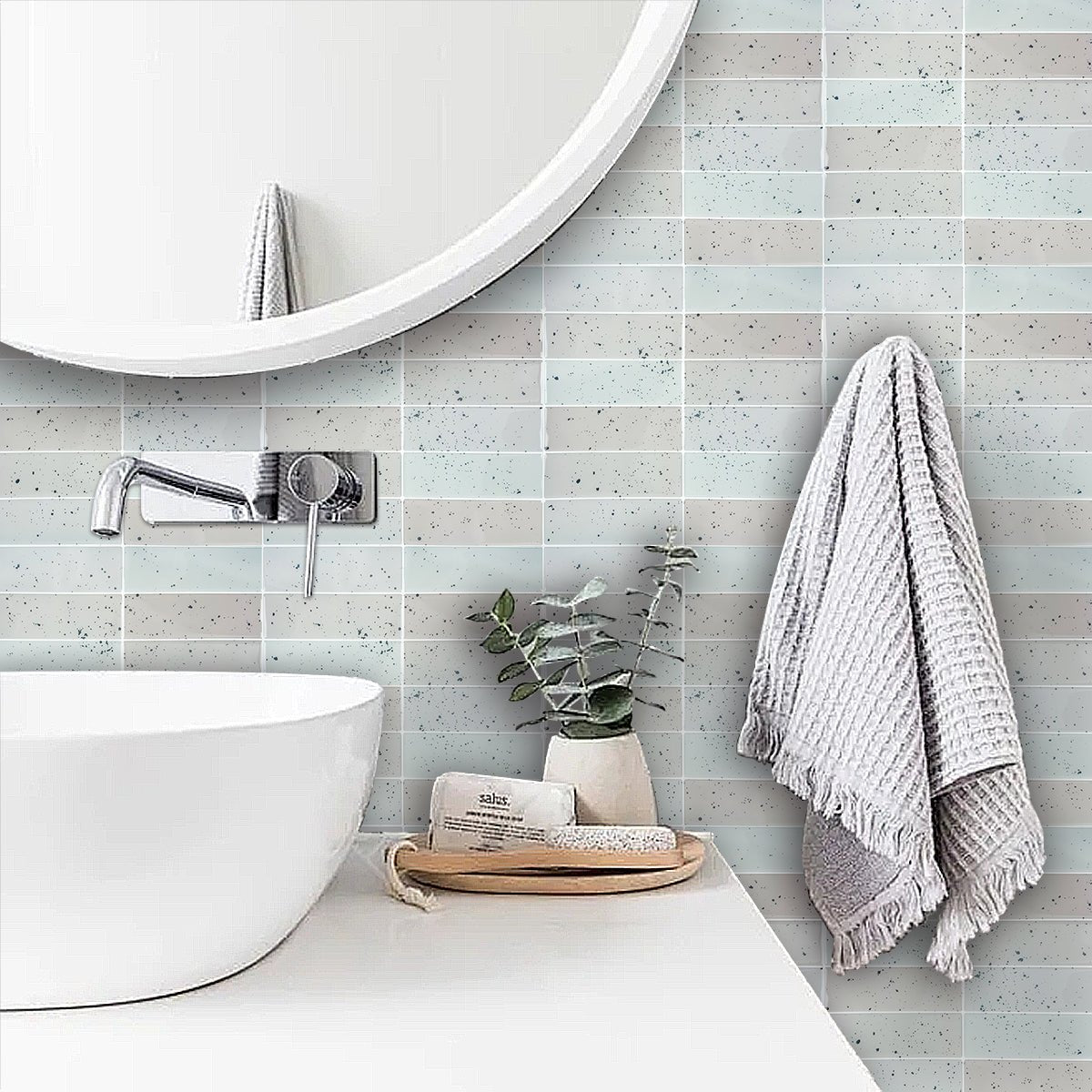 Large Kit Kat Stick on Tile - Natural Stone - Stick on Tiles AustraliaStick on Tiles Australia