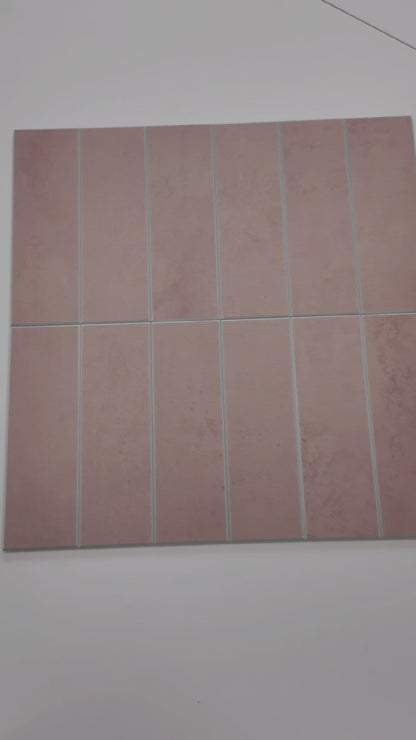 Large Kit Kat Stick on Composite Tile - Matte Clay Beige