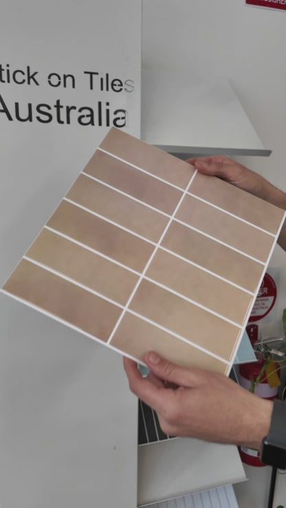 Large Kit Kat Stick on Tile - Terracotta