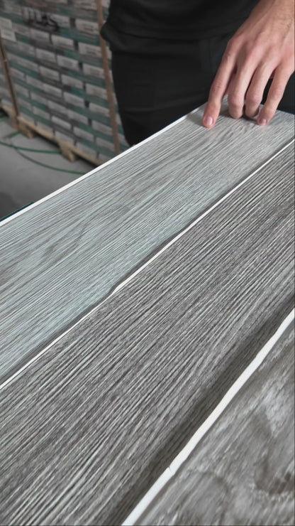 Vinyl Floor Planks Stick on Tile - Dark Walnut