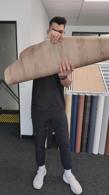 Adhesive Vinyl Wrap - Natural Oak Timber