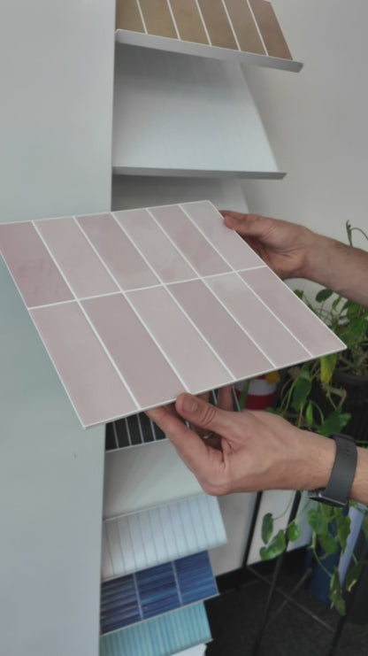 Large Kit Kat Stick on Tile - Dusty Pink
