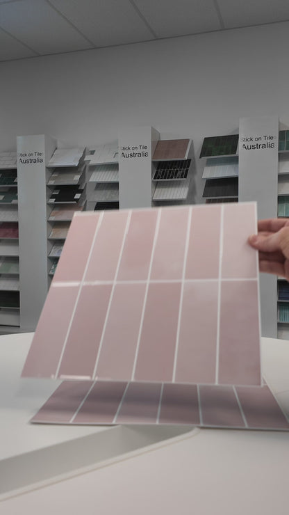 Large Kit Kat Stick on Tile - Dusty Pink