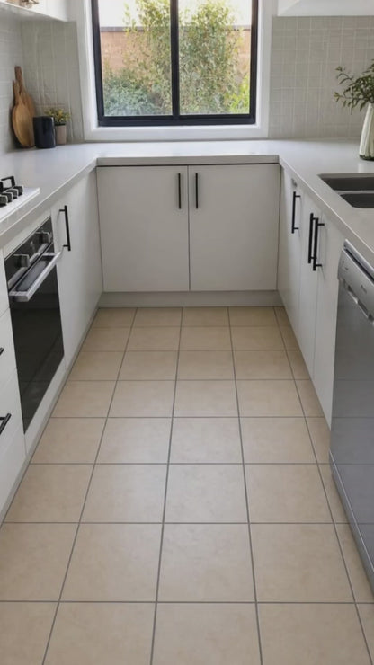 Vinyl Floor Stick on Tile - Black & White Star