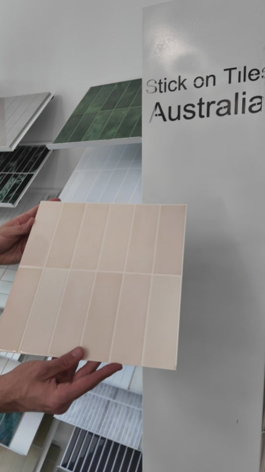 Large Kit Kat Stick on Tile - Beige
