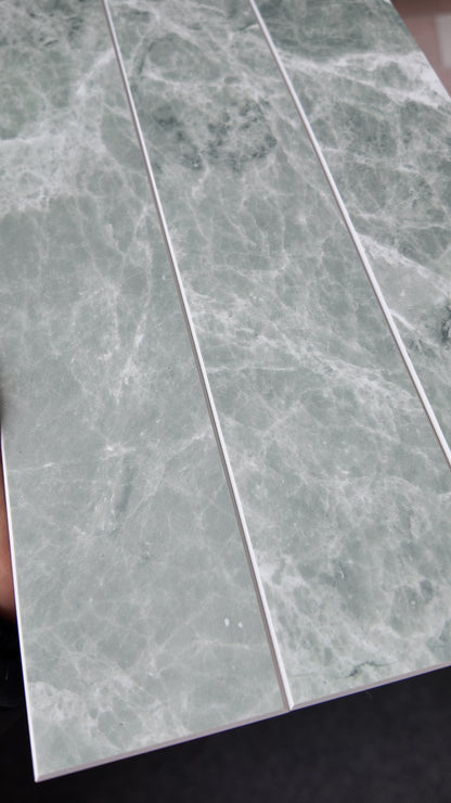 Large Kit Kat Stick on Composite Tile - Sage Marble