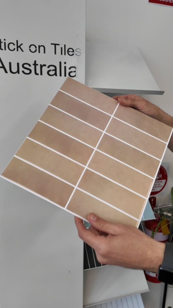 Large Kit Kat Stick on Tile - Terracotta