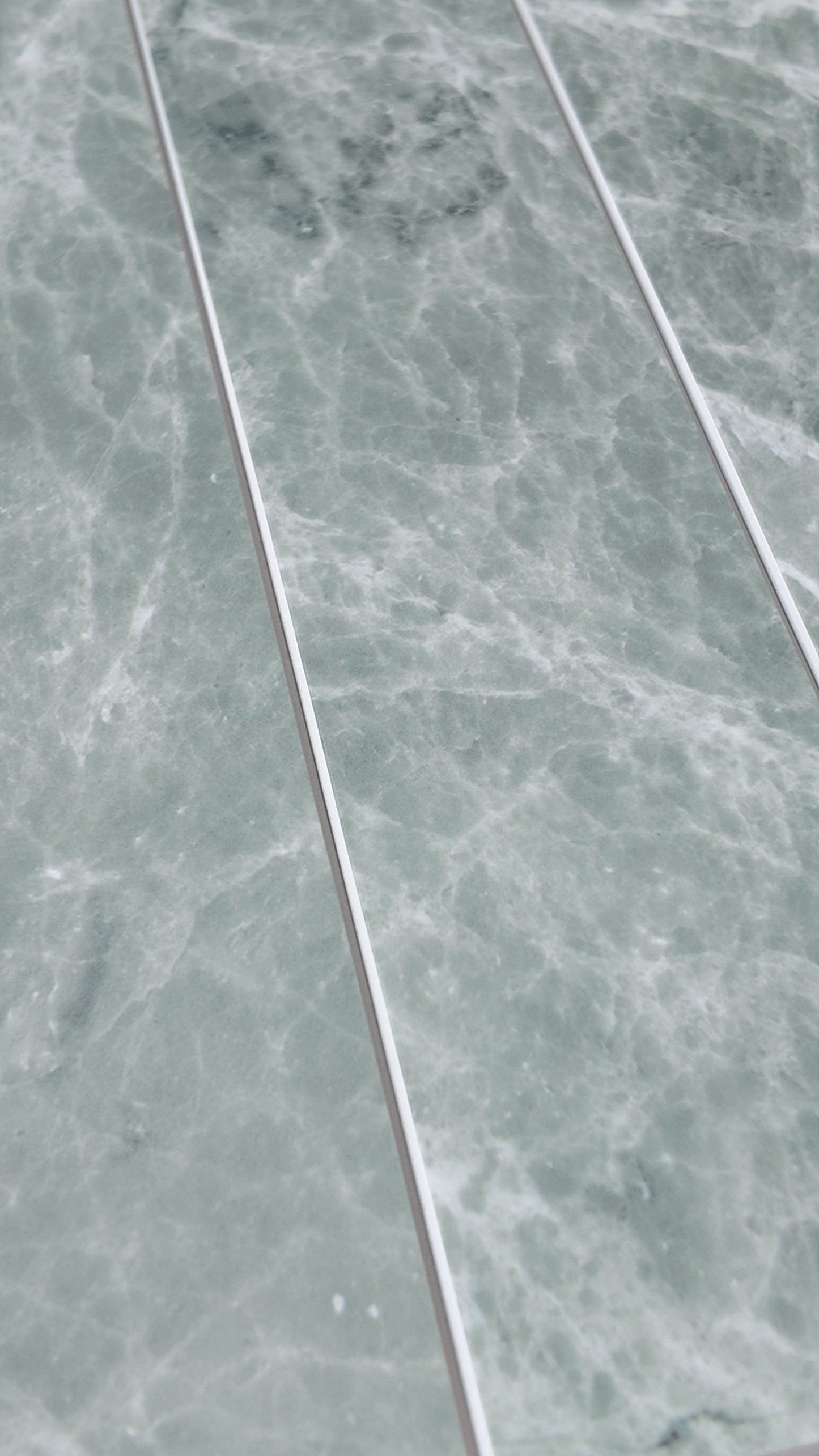 Large Kit Kat Stick on Composite Tile - Sage Marble