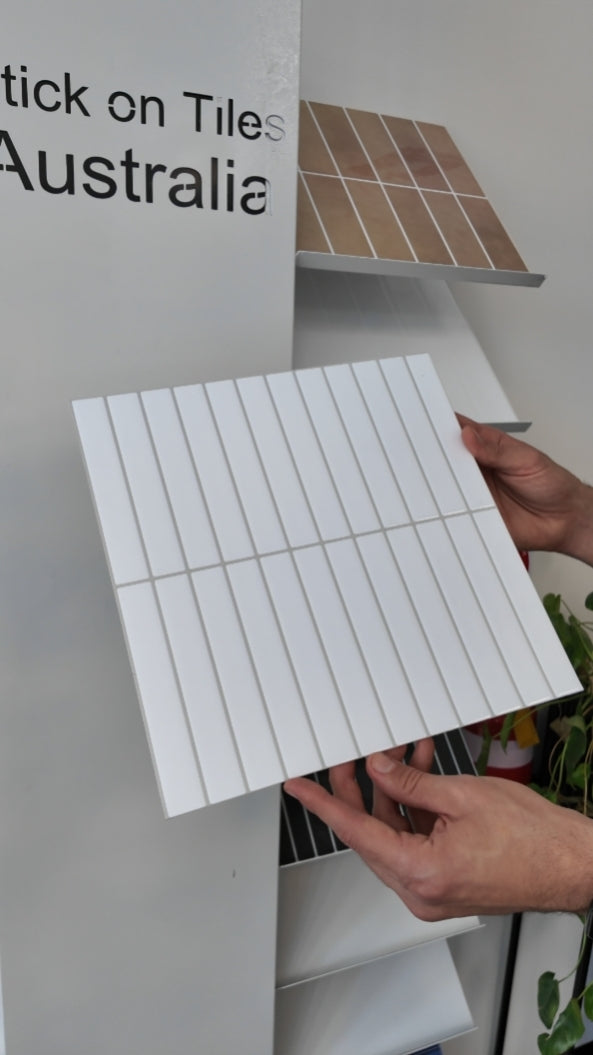 Kit Kat Stick on Tile - White