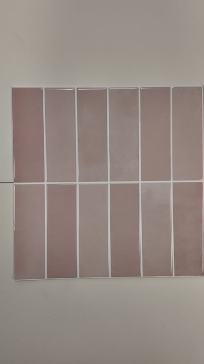 Large Kit Kat Stick on Tile - Dusty Pink