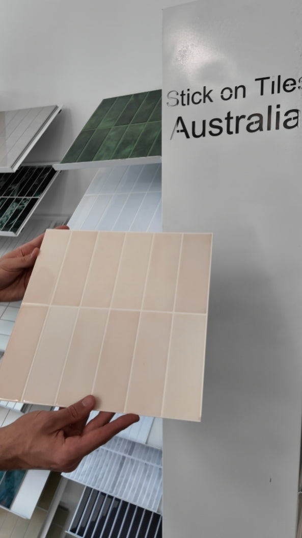 Large Kit Kat Stick on Tile - Beige