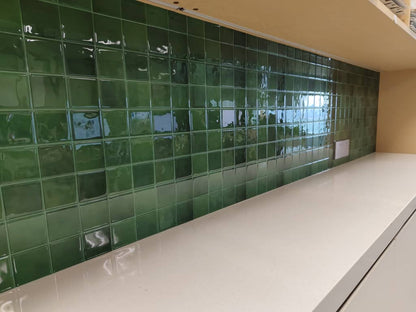 Square Stick on Tile - Dark Green