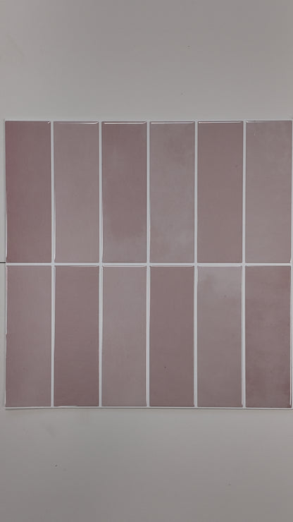Large Kit Kat Stick on Tile - Dusty Pink