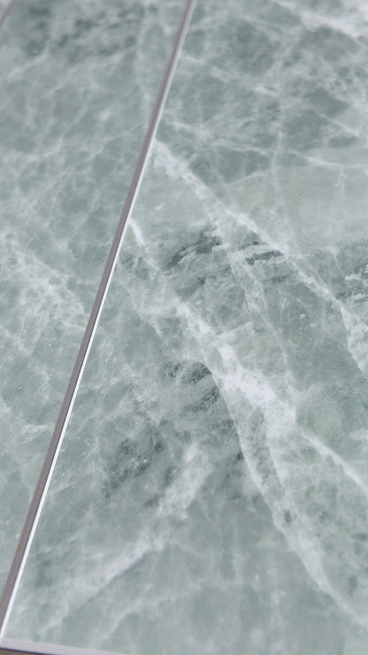 Large Kit Kat Stick on Composite Tile - Sage Marble