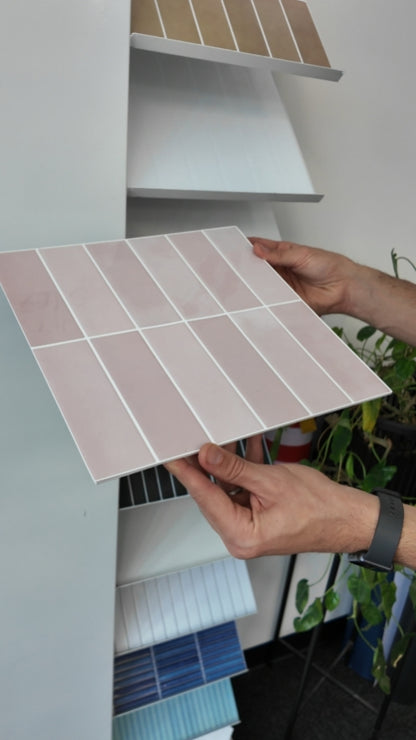 Large Kit Kat Stick on Tile - Dusty Pink