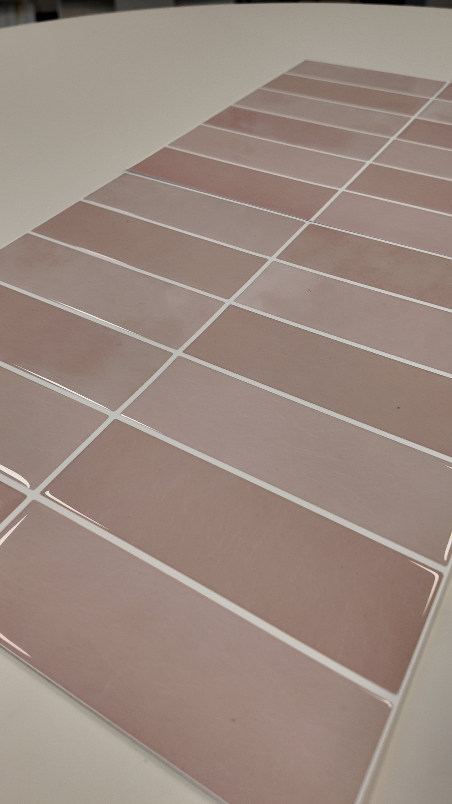Large Kit Kat Stick on Tile - Dusty Pink