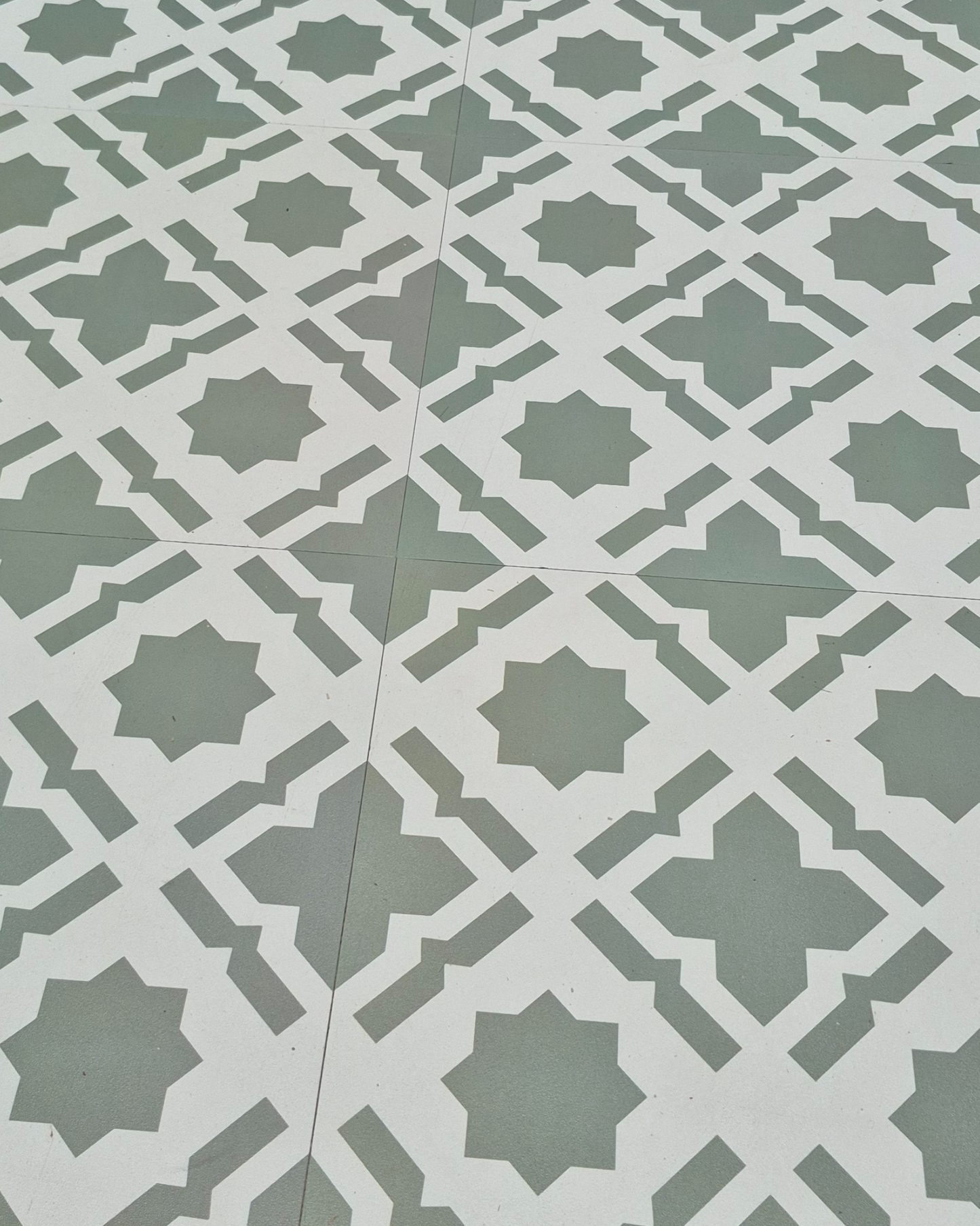 Vinyl Floor Stick on Tile - Sage Star
