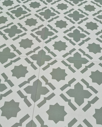 Vinyl Floor Stick on Tile - Sage Star