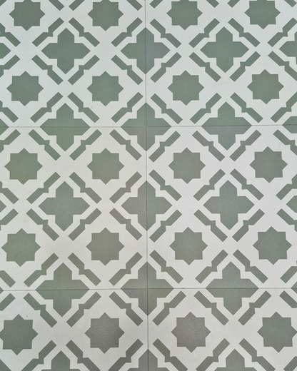 Vinyl Floor Stick on Tile - Sage Star