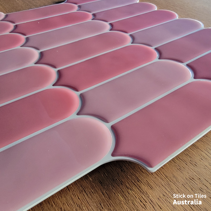Feather Stick on Tile - Pink
