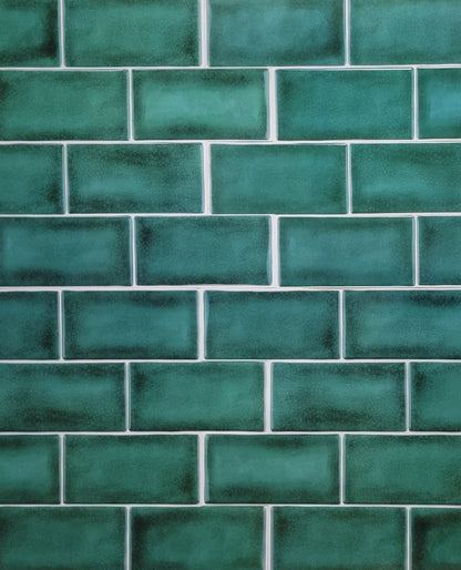 Subway Stick on Tile - Turquoise Green - Stick on Tiles Australia