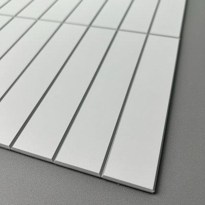 Kit Kat Stick on Composite Tile - Matte White