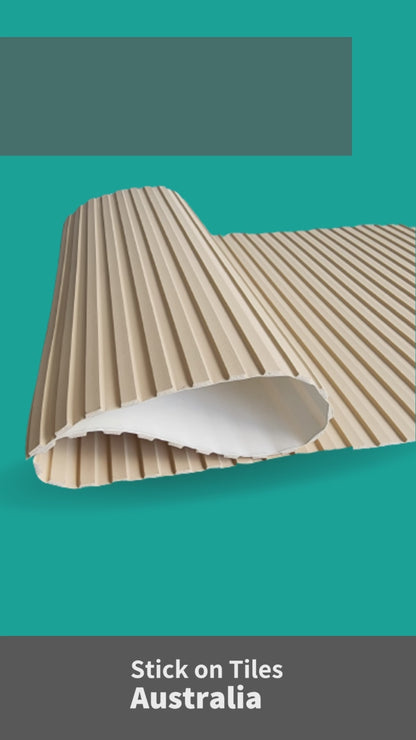 Flexible Wood Roll Panels - French Stripe