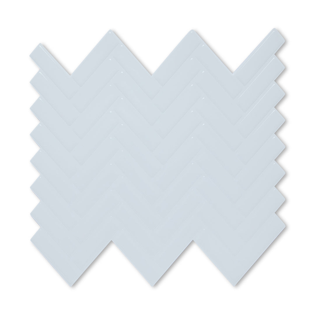 Herringbone Stick on Tile - All White