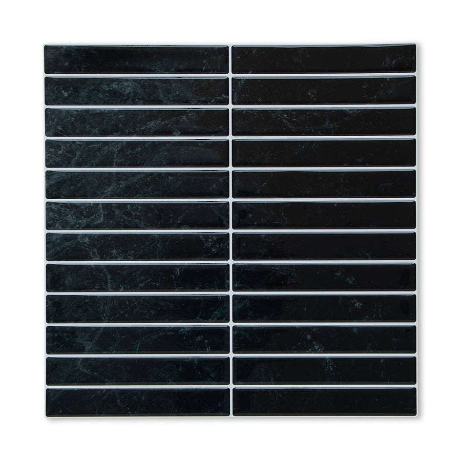 Kit Kat Stick on Tile - Black Marble - Stick on Tiles Australia