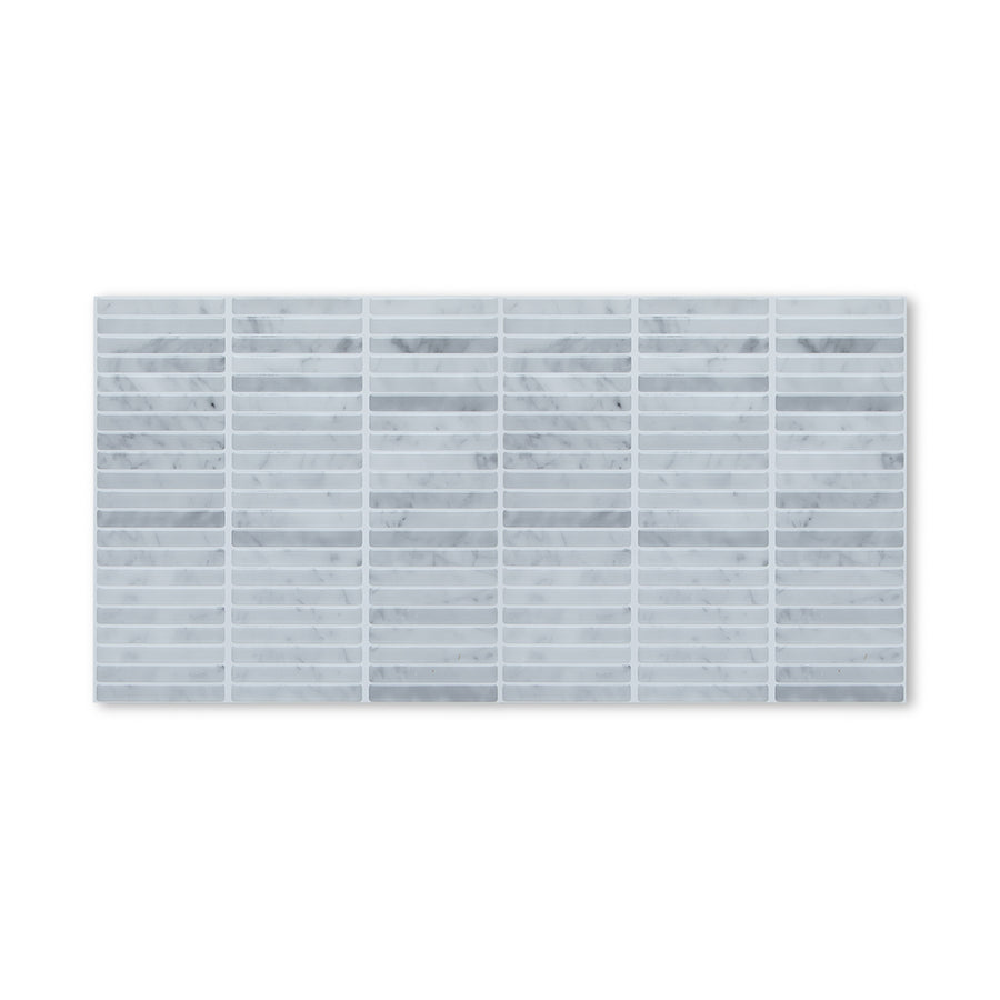 Kit Kat Stick on Tile - Light Grey Marble