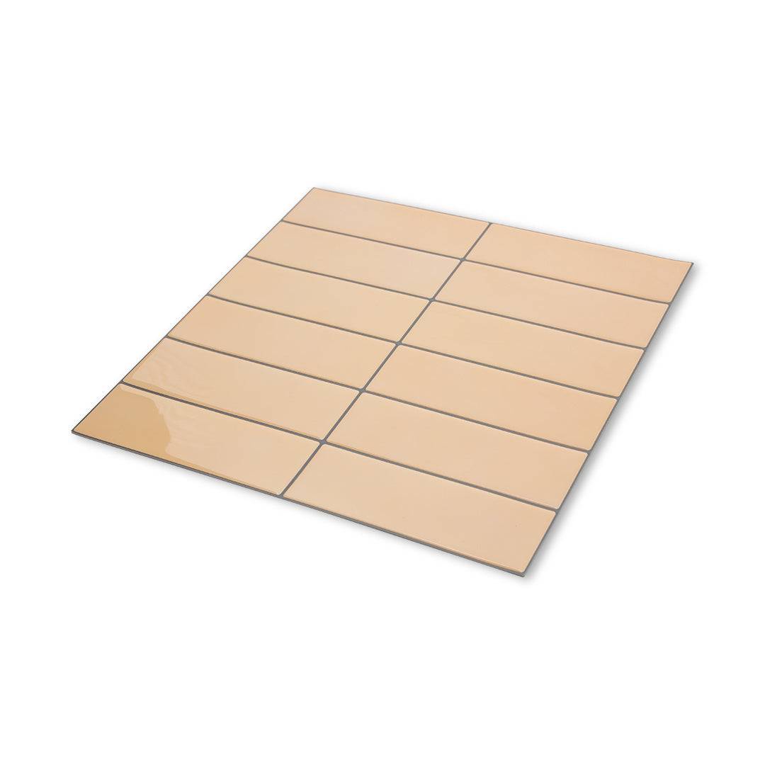 Large Kit Kat Stick on Tile - Butter Terracotta