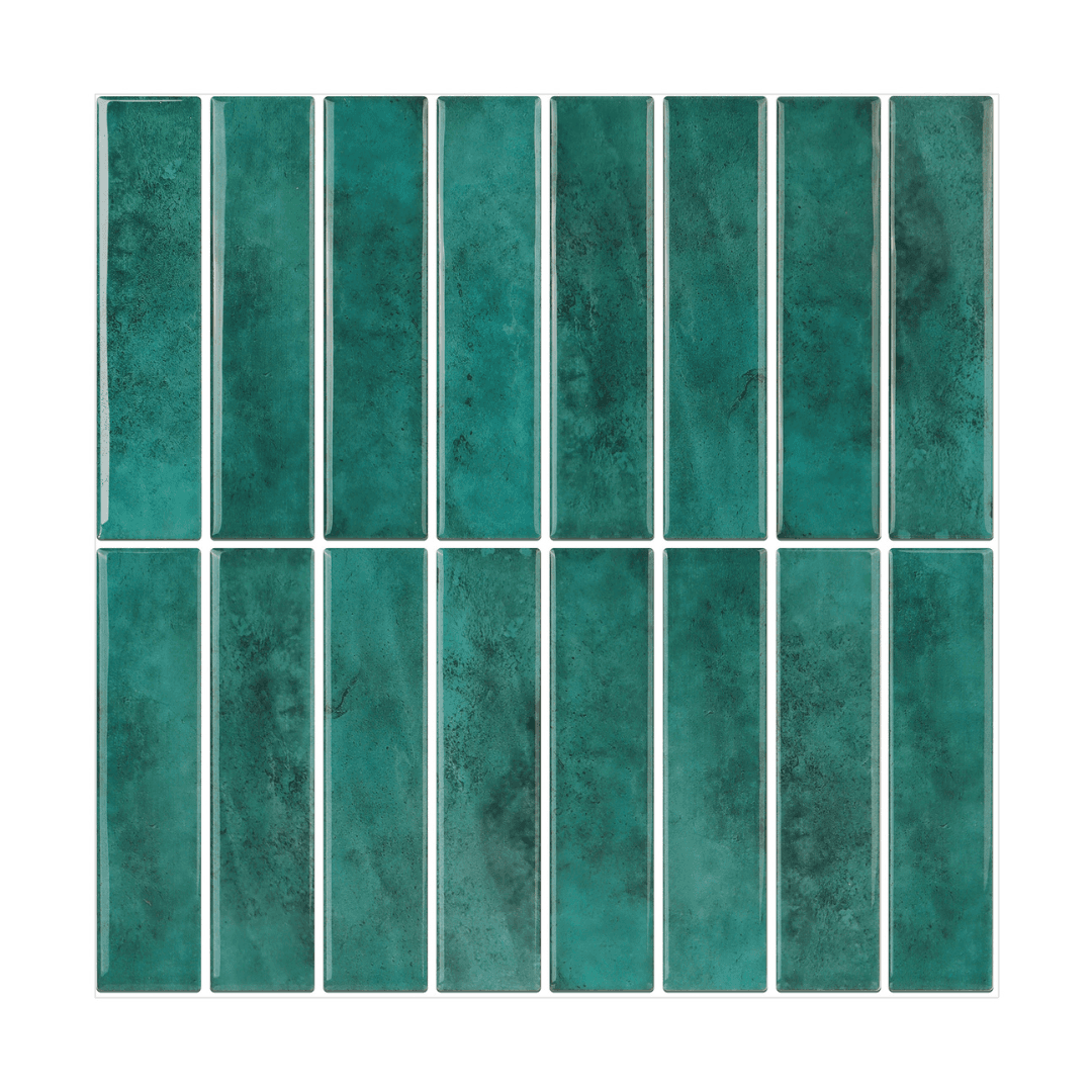 Kit Kat Stick on Tile - Turquoise Green