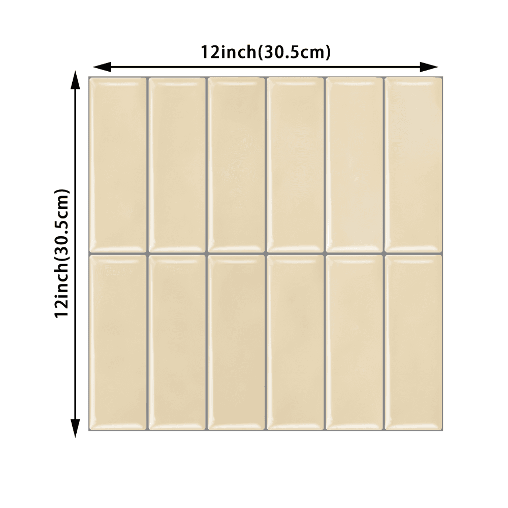 Large Kit Kat Stick on Tile - Butter Terracotta