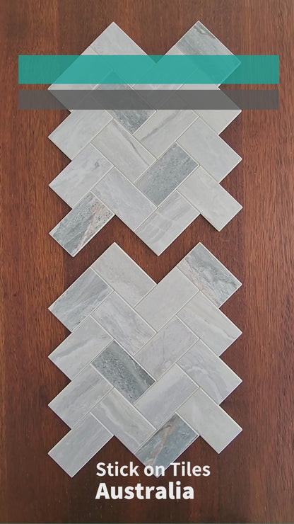 Herringbone Stick on Composite Tile - Stone